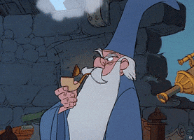 merlin smoking GIF